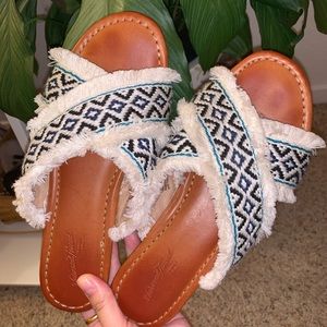 UNIVERSAL THREAD Jupiter Cross Band Slide Sandals